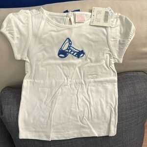 Janie and Jack T-shirt with shoe motif